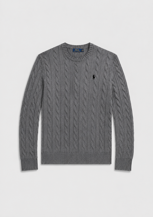Grey Polo Sweater