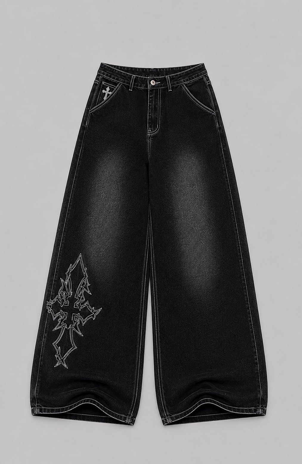 Big Cross Baggy Jeans