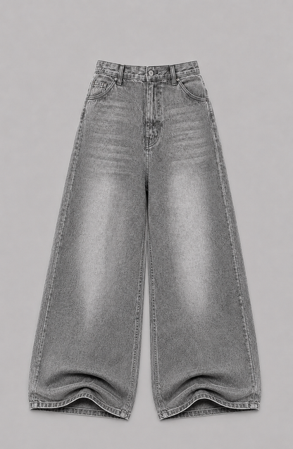 Grey Extra Baggy Jeans
