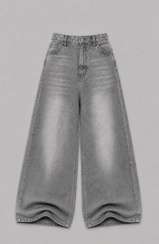 Grey Extra Baggy Jeans