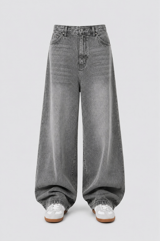 Grey Extra Baggy Jeans